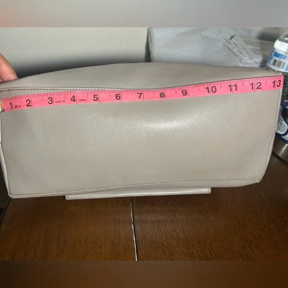 Nine West Taupe Shoulder Bag Satchel - Picture 6 of 10